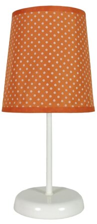 Lampa stołowa Gala lampka 1x40W E14  pomarańczowa w kropki