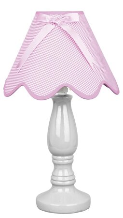 Lampa stołowa Lola 1x40W E14 różowa