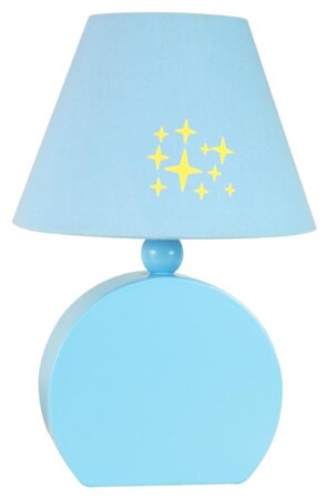 Lampa stołowa Ofelia # #  lampka gab.  mdf 1x40W E14 niebieska