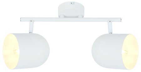 Lampa sufitowa Azuro listwa 2x40W E27  biały