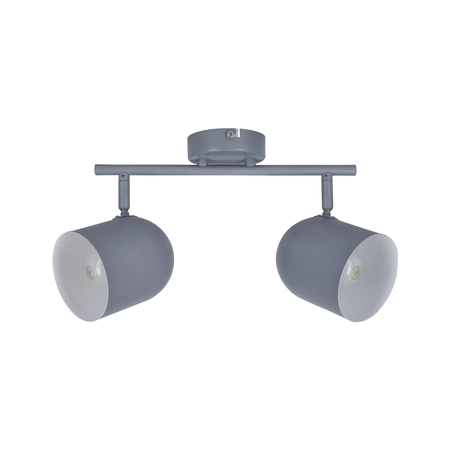 Lampa sufitowa Azuro listwa 2x40W E27  szary mat