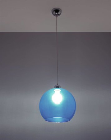 Lampa wisząca BALL błękitna