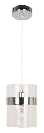 Lampa wisząca Brando 15 1x60W E27 chrom  / transparent