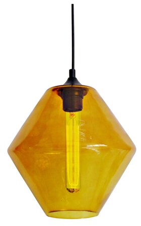 Lampa wisząca Bremen 20 1x60W E27 klosz  pomarańczowy + żarówka