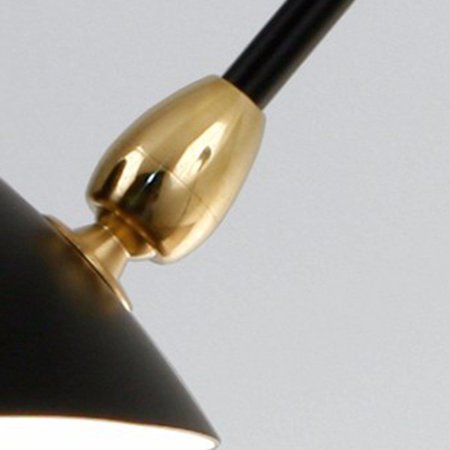 Lampa wisząca CRANE-6P czarna 280 cm