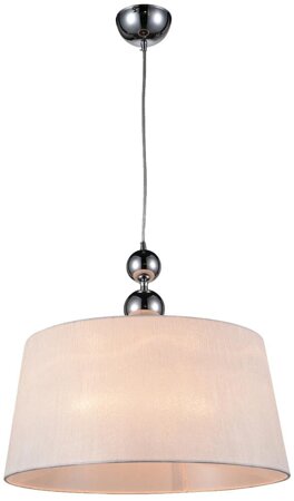 Lampa wisząca Clara 45 1x60W E27 chrom  / biały