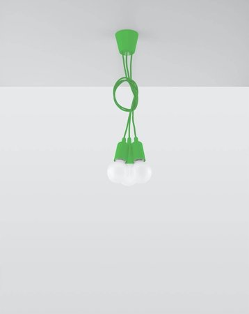 Lampa wisząca DIEGO 3 zielony