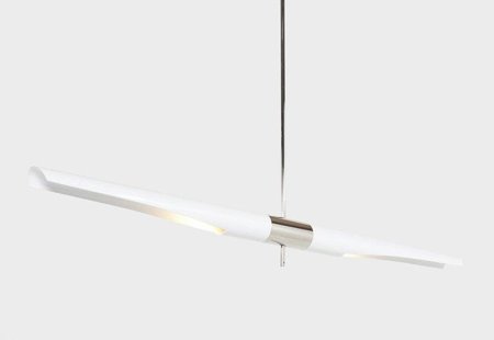 Lampa wisząca DRAGONFLY SOLO biało - chromowana 150 cm