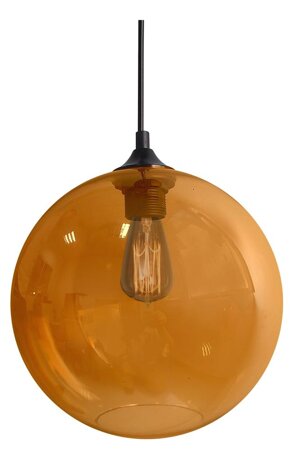 Lampa wisząca EDISON 25 1x60W E27  bursztynowy