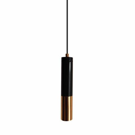 Lampa wisząca GOLDEN PIPE-1 czarno złota5 cm