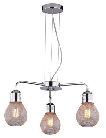 Lampa wisząca Gliva 3x60W E27 chrom (bez żarówek)  a60 (mm)