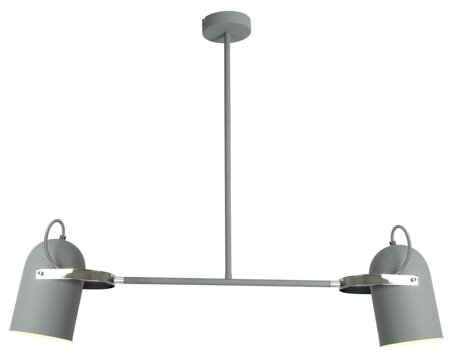 Lampa wisząca Gray 2x40W E27 szary