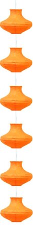 Lampa wisząca Griff - /6 papierowy śr.25  orange e-14 6x40W