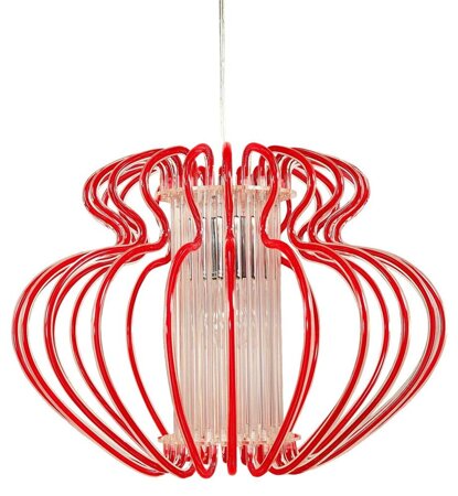 Lampa wisząca Imperia 1x60W E27 520x420  duża czerwona