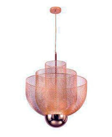 Lampa wisząca LED MESH BRASS 60 cm