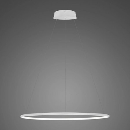 Lampa wisząca Ledowe Okręgi No.1 60 cm 3K ściemnialna biała