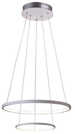 Lampa wisząca Lune 50 okrągły podwójny 40W LED 4000K biały