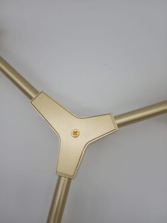Lampa wisząca MODERN ORCHID-6 złoto transparentna 130 cm