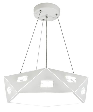 Lampa wisząca Nemezis # #  pięciokatny  42 3x40W G9  z żarówką biały