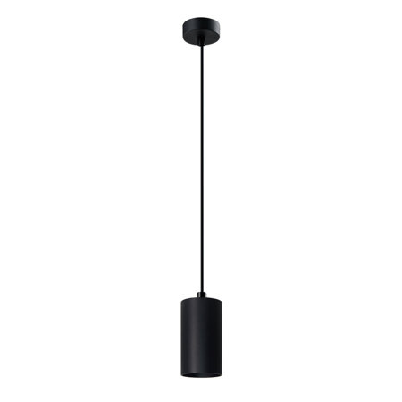 Lampa wisząca Tubo czarny 1x25W GU10  klosz 10cm czarny