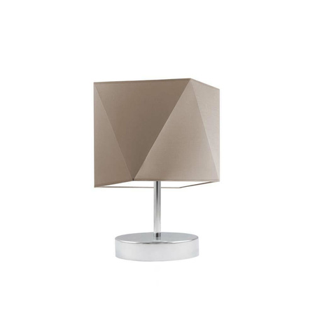 Lampka PASADENA abażur beżowy stelaż chrom