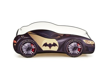 Łóżko dziecięce Batman Car szare