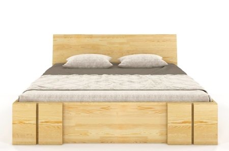 Łóżko sosnowe Vestre Maxi &z 4 szufladami 120x220