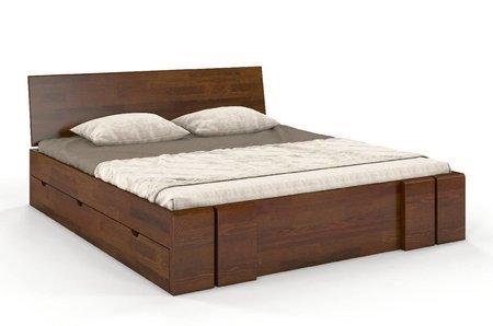 Łóżko sosnowe Vestre Maxi &z 4 szufladami 160x220