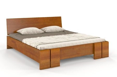 Łóżko sosnowe Vestre Maxi ze skrzynią 140x220