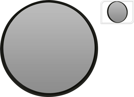 Lustro Afiya 50 cm czarne okrągłe