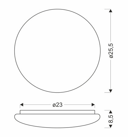 Plafon Belina plafon 25,5cm 18W LED  4000K klosz biały