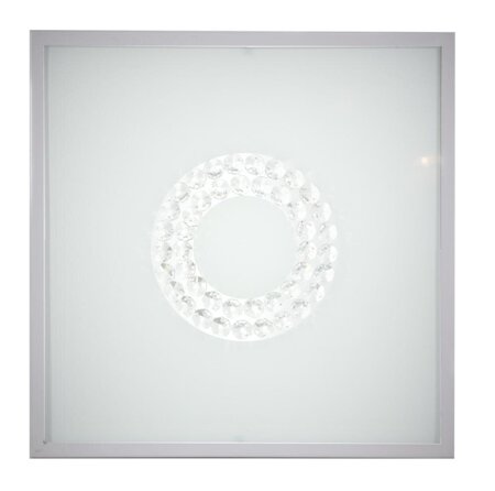 Plafon Lux 29x29 16W LED 4000K satyna  mały ring