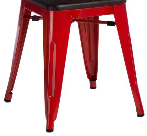 Podstawa stołka Niort Wood czerwona