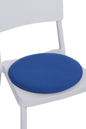 Poduszka na krzesło niebieska