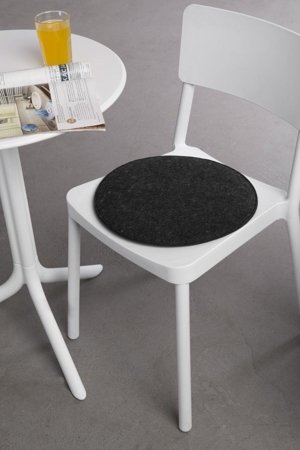 Poduszka na krzesło szary ciemny