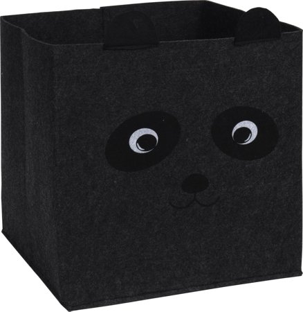Pudełko do regału Panda szare ciemne    