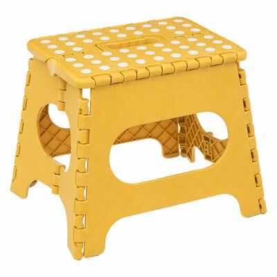 Składany stołek 27cm żółty