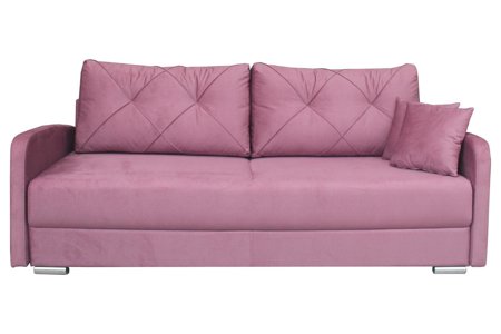 Sofa Braga z funkcją spania różowa