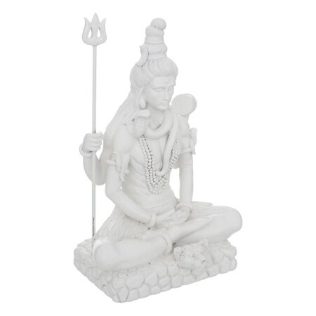 Statuetka Shiva 28cm biała