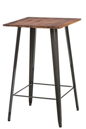 Stół Barowy Paris Wood metaliczny sosna