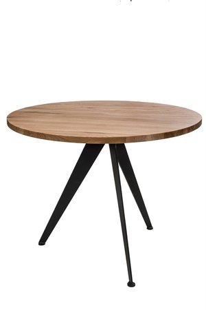 Stół Lofty Round czarny/naturalny