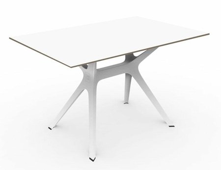 Stół Vela 120x80 biała/biała nowoczesny