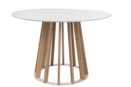 Stół Vertical 120 cm biały okrągły