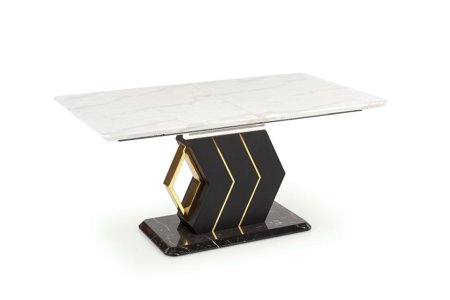 Stół Wireno rozkładany biały marmur/    