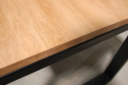 Stół Wooden 120x80 czarny profil 80x40mm