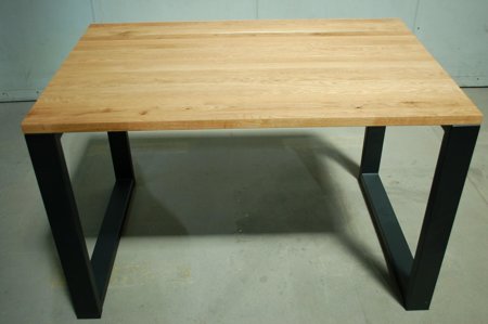 Stół Wooden 120x80 czarny profil 80x40mm