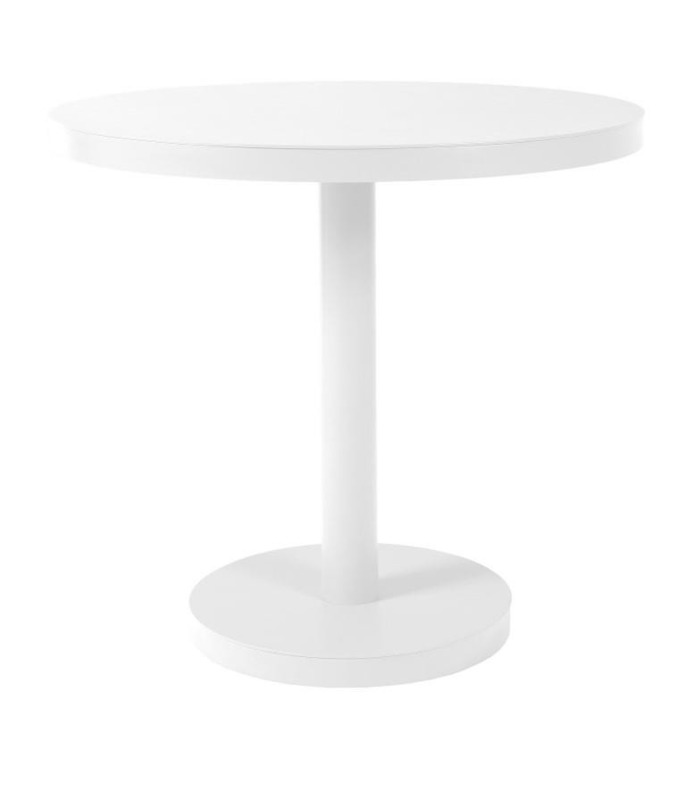 Stół okrągły z bazą centralną Barcino 60cm biały
