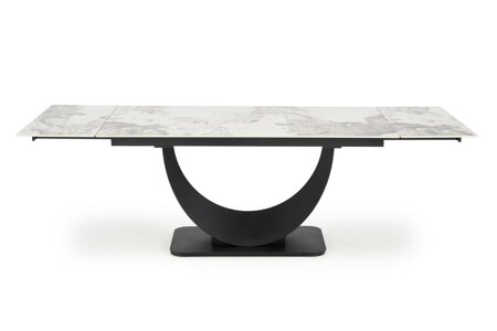 Stół rozkładany Abigray biały/czarny