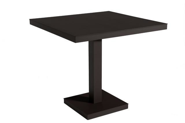 Stół z bazą centralną Barcino 80x80 czarny