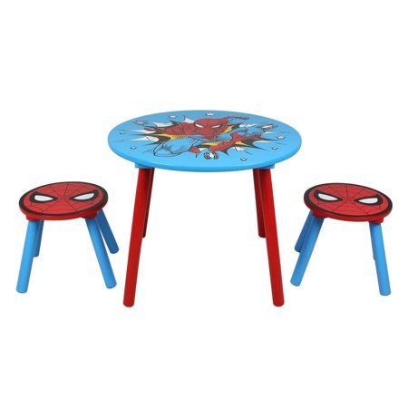 Stolik i dwa stołki Spiderman